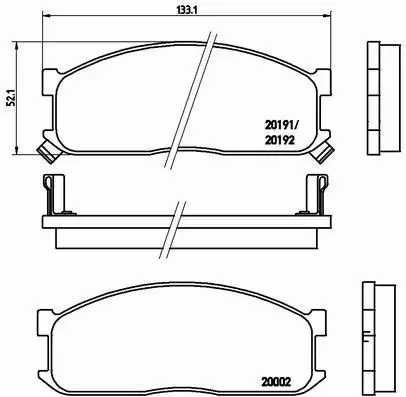 BREMBO KLOCKI HAMULCOWE PRZÓD P 49 010 