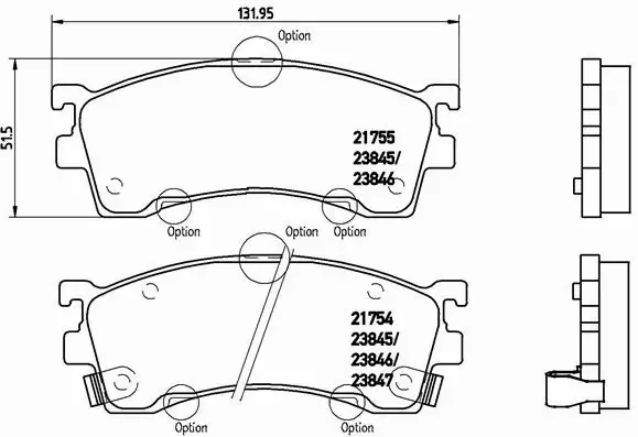 KLOCKI HAMULCOWE BREMBO MAZDA 626 MX-6 XEDOS PRZED 