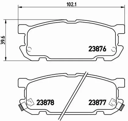 BREMBO KLOCKI HAMULCOWE TYŁ P 49 030 