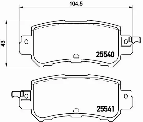 BREMBO TARCZE+KLOCKI TYŁ MAZDA CX-3 DK 281MM 