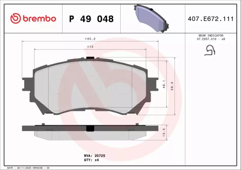 BREMBO TARCZE+KLOCKI PRZÓD MAZDA 6 GL GJ 297MM 