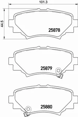 BREMBO TARCZE+KLOCKI TYŁ MAZDA 3 BM BN 265MM 