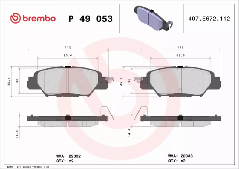 BREMBO TARCZE+KLOCKI TYŁ MAZDA CX-5 KE KF 303MM 