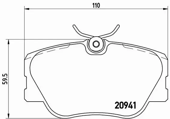 KLOCKI HAMULCOWE BREMBO MERCEDES BENZ 190 W124 W20 