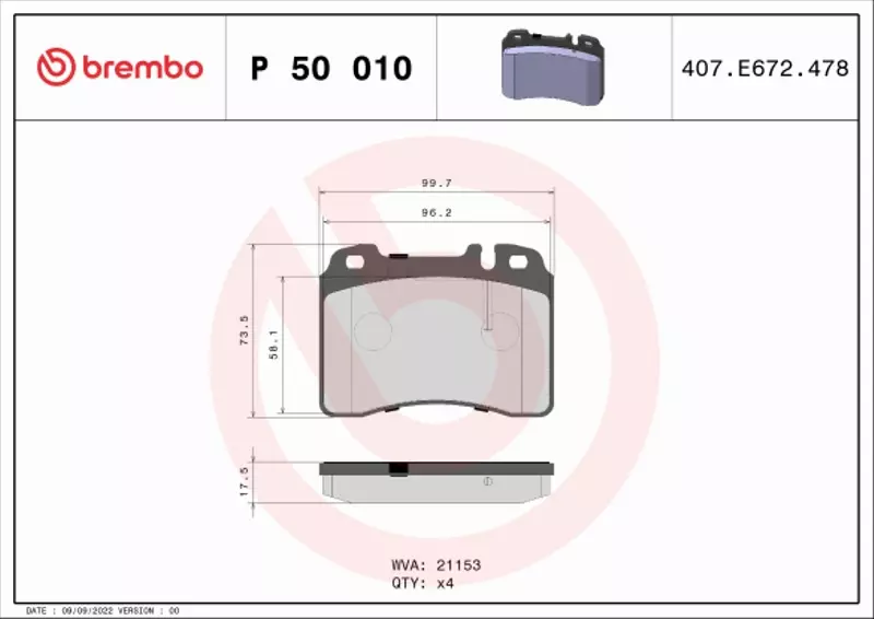 BREMBO TARCZE+KLOCKI PRZÓD MERCEDES E W124 284MM 