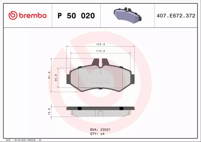 BREMBO TARCZE+KLOCKI TYŁ MERCEDES G W463 258MM 