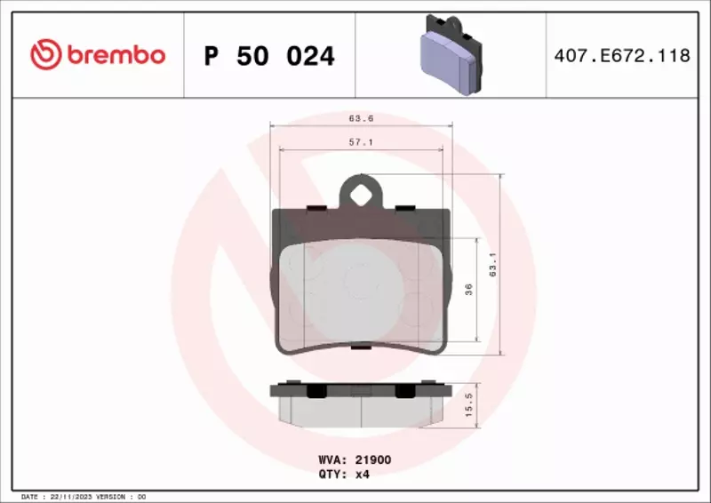 BREMBO TARCZE+KLOCKI TYŁ MERCEDES C W202 258MM 