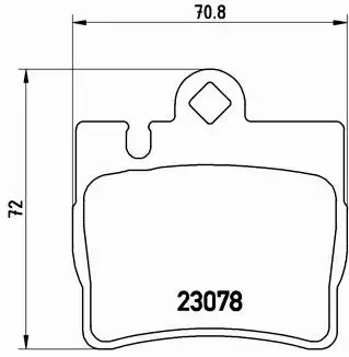 BREMBO KLOCKI HAMULCOWE TYŁ P 50 042 