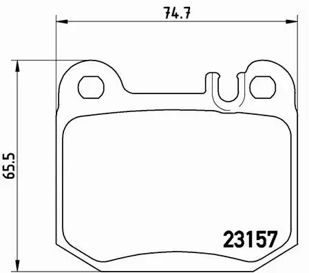 BREMBO TARCZE+KLOCKI TYŁ MERCEDES M W163 285MM 