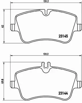 BREMBO KLOCKI HAMULCOWE PRZÓD P 50 045 