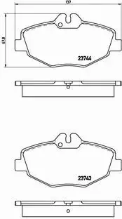 BREMBO KLOCKI PRZÓD MERCEDES KLASA E W211 S211 CD 