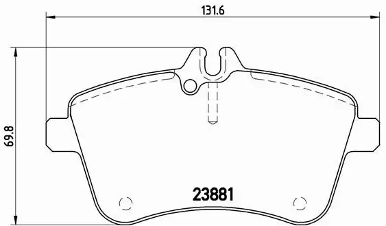 BREMBO KLOCKI HAMULCOWE PRZÓD P 50 057 