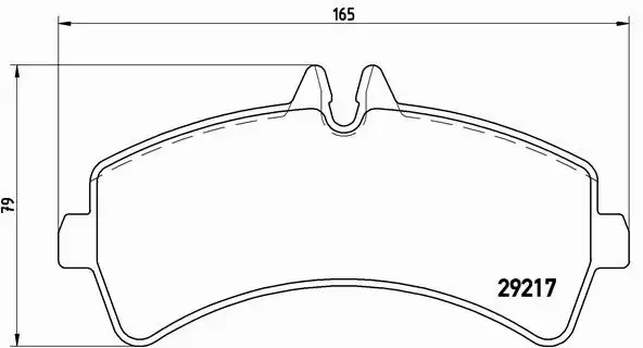 BREMBO KLOCKI HAM MERCEDES SPRINTER 5-T 06- CRAFTE 