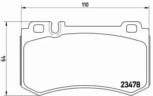 BREMBO KLOCKI HAMULCOWE TYŁ P 50 061 