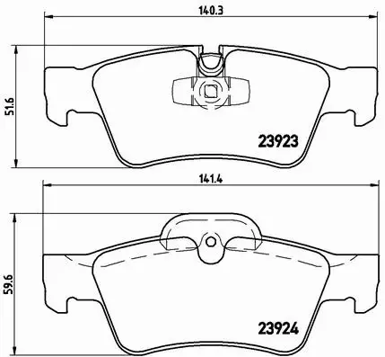 BREMBO KLOCKI HAMULCOWE TYŁ P 50 064 