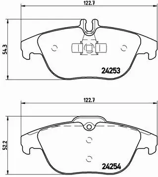  BREMBO TARCZE+KLOCKI TYŁ MERCEDES C W204 300MM 