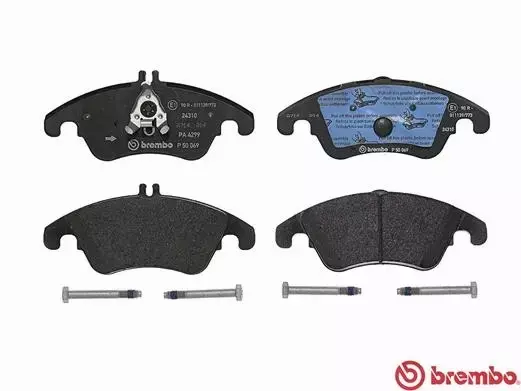 BREMBO TARCZE+KLOCKI PRZÓD MERCEDES C W204 322MM 