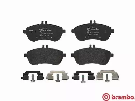 BREMBO TARCZE+KLOCKI PRZÓD MERCEDES C W204 288MM 