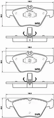 BREMBO TARCZE+KLOCKI PRZÓD MERCEDES E W211 304MM 