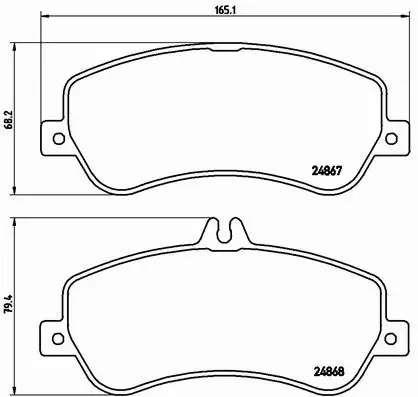 BREMBO KLOCKI HAMULCOWE PRZÓD P 50 086 