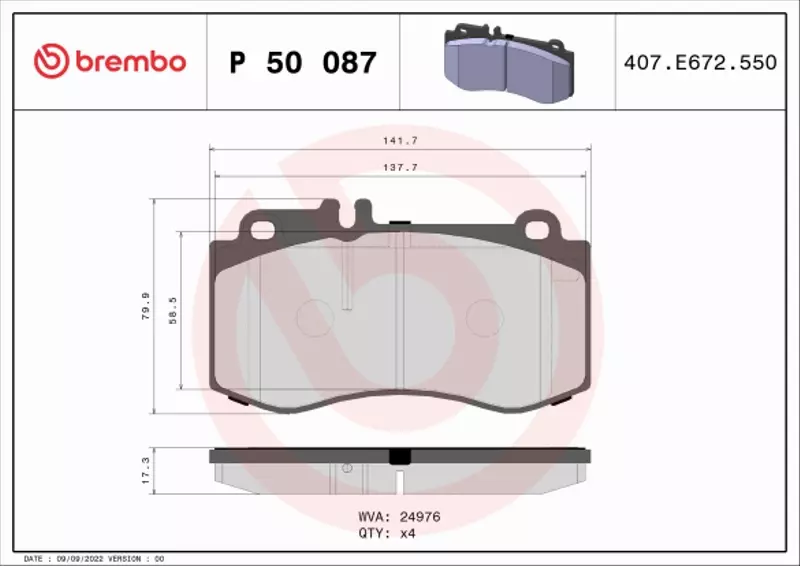 BREMBO TARCZE+KLOCKI PRZÓD MERCEDES E W212 344MM 