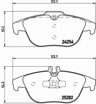  BREMBO TARCZE+KLOCKI TYŁ MERCEDES GLK X204 300MM 