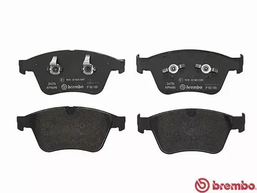 BREMBO Zestaw klocków hamulcowych, hamulce tarczowe P 50 105 