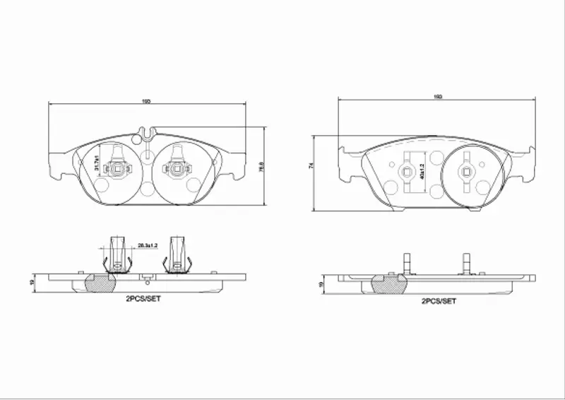 BREMBO KLOCKI HAMULCOWE P 50 106 