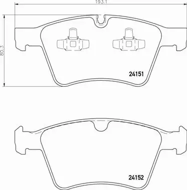  BREMBO TARCZE+KLOCKI PRZÓD MERCEDES GL X164 375MM 