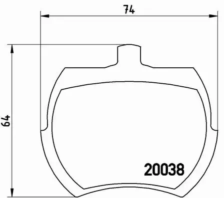 BREMBO KLOCKI HAMULCOWE PRZÓD P 52 002 