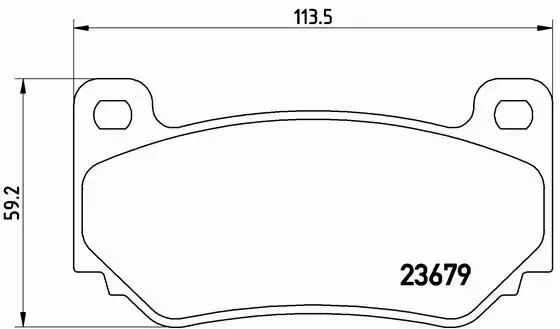 BREMBO KLOCKI HAMULCOWE PRZÓD P 52 018 