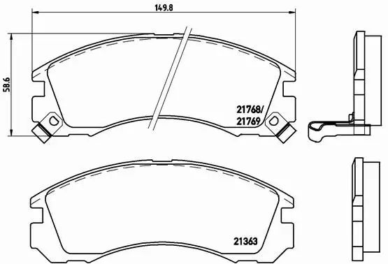 BREMBO TARCZE+KLOCKI PRZÓD MITSUBISHI L200 276MM 