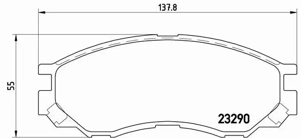 BREMBO KLOCKI HAM MITSUBISHI L 200 SPACE STAR PRZÓ 