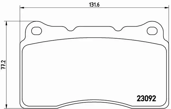 BREMBO KLOCKI HAMULCOWE PRZÓD RENAULT MEGANE III RS 