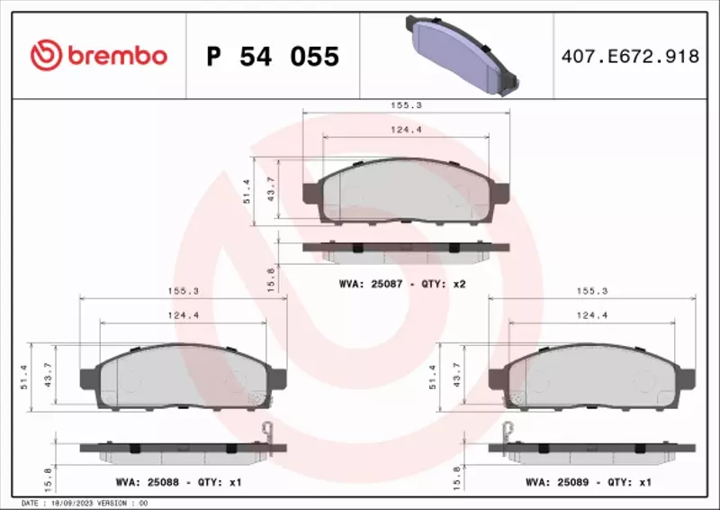 BREMBO TARCZE+KLOCKI P FIAT FULLBACK 294MM 