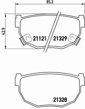 BREMBO KLOCKI HAMULCOWE P 56 010 