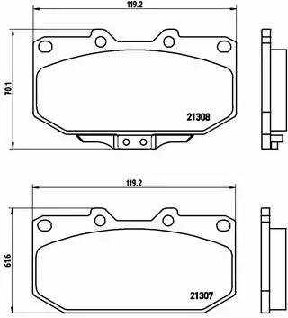 BREMBO KLOCKI HAMULCOWE PRZÓD P 56 025 