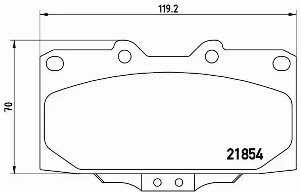 BREMBO KLOCKI HAMULCOWE PRZÓD P 56 034 