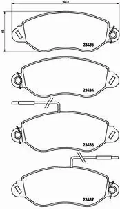 BREMBO KLOCKI HAMULCOWE PRZÓD P 56 042 