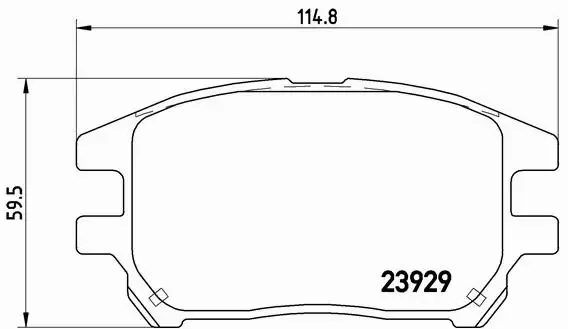 BREMBO KLOCKI HAMULCOWE PRZÓD P 56 050 