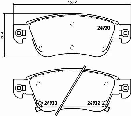 BREMBO KLOCKI HAMULCOWE PRZÓD P 56 080 