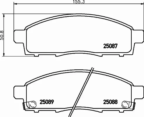 BREMBO KLOCKI HAMULCOWE PRZÓD P 56 102 