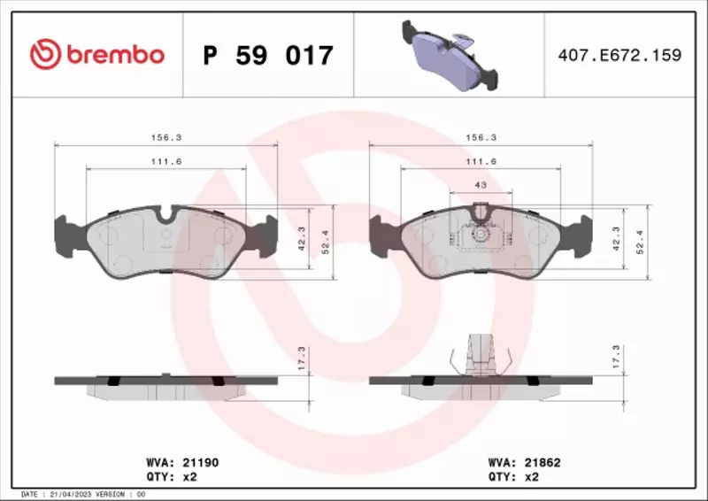 BREMBO TARCZE+KLOCKI PRZÓD OPEL ASTRA F 256MM 