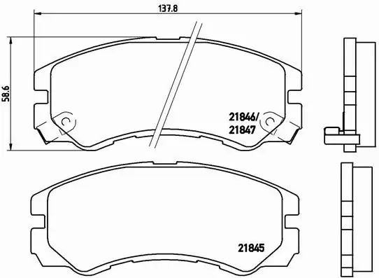 BREMBO KLOCKI HAMULCOWE PRZÓD P 59 020 