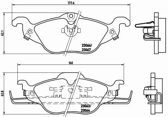 TARCZE 256 MM i KLOCKI BREMBO OPEL ASTRA II ASTRA 