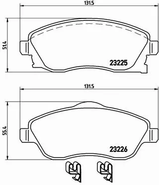 BREMBO TARCZE+KLOCKI PRZÓD OPEL CORSA C 240MM 