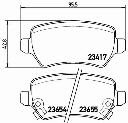 BREMBO TARCZE+KLOCKI TYŁ OPEL ASTRA H ZAFIRA 