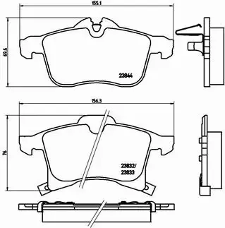 BREMBO TARCZE+KLOCKI PRZÓD+TYŁ OPEL ZAFIRA B 308MM 