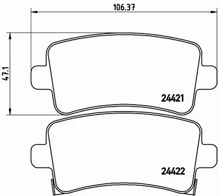 BREMBO TARCZE+KLOCKI TYŁ SAAB 9-5 YS3G 292MM 