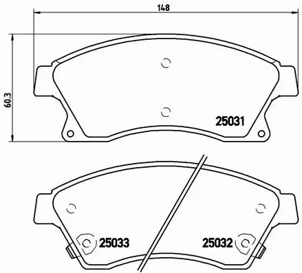 BREMBO KLOCKI HAMULCOWE PRZÓD P 59 076 